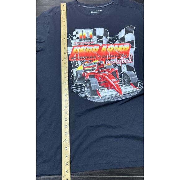 Under Armour Men’s Slam Dunk Basketball Race Car Graphic Print Shirt Size XXL - Picture 3 of 5